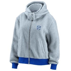 NFL WEAR by Erin Andrews Sherpa Full-Zip Hoodie Jacket